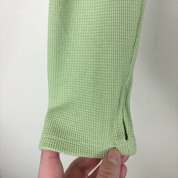 Free People We The Free Off Shoulder Long Sleeve Fuji Thermal Top in Misty Path - Picture 5 of 9